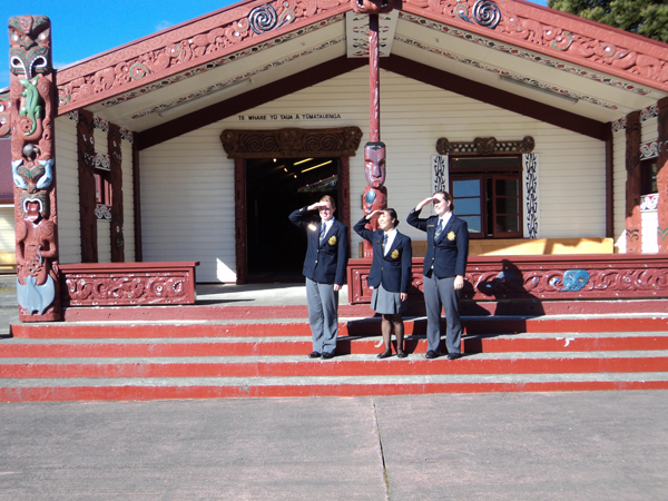 The Canadians looking for Canada, at Waiouru Army Camp, at the Marae.