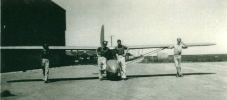 CF-ZAG with Brandon Air Cadets at Chater, MB
     circa 1946